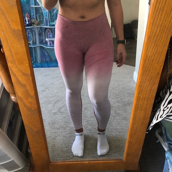 Gymshark Pink Ombr Leggings Size Small 